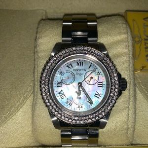 Invicta mother of pearl ladies watch